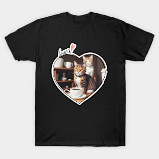 Cat Coffee Lover T-Shirt